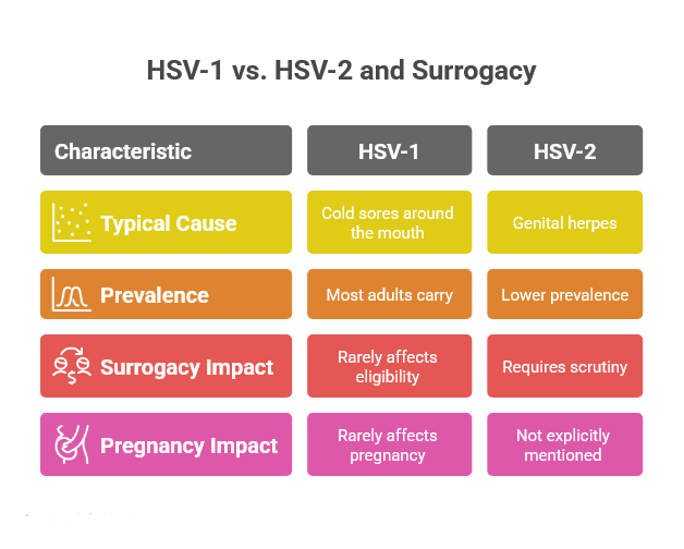 surrogate with herpes