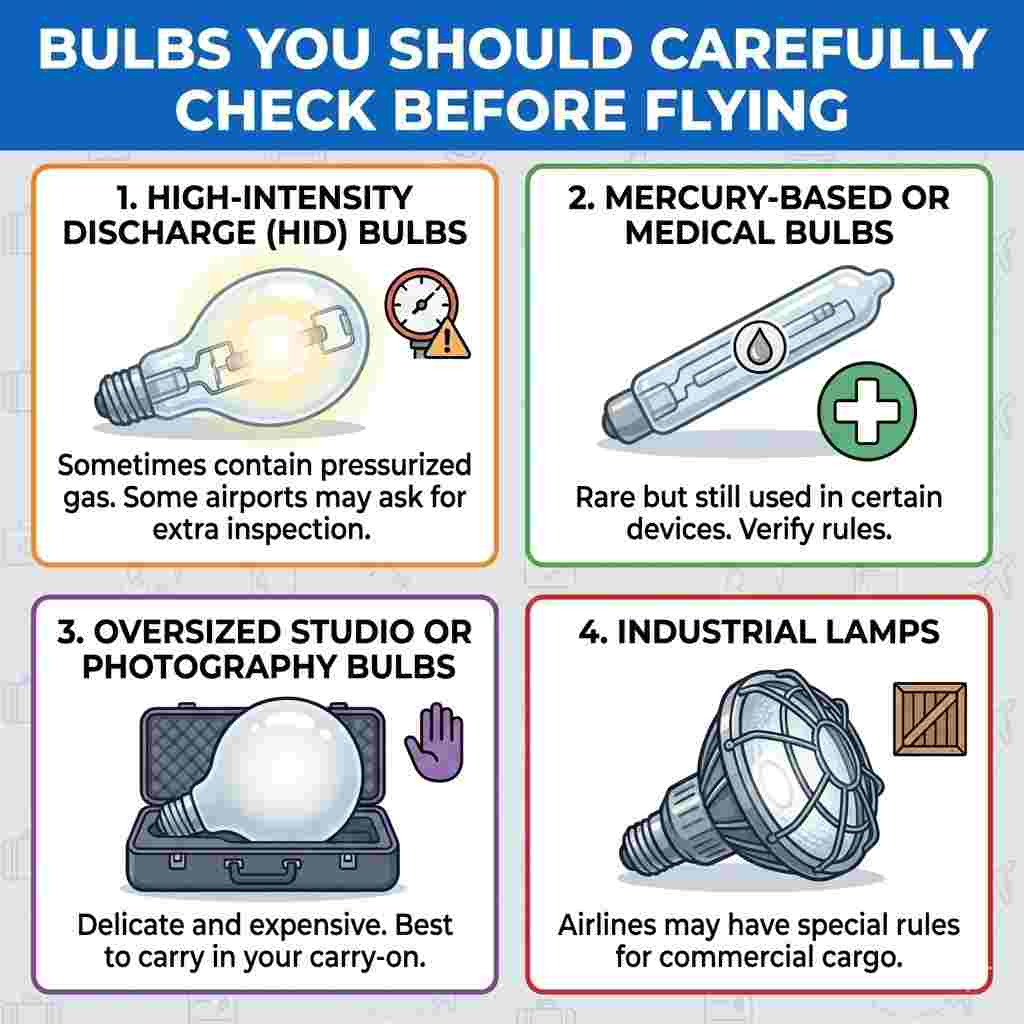Bring a Light Bulb on a Plane