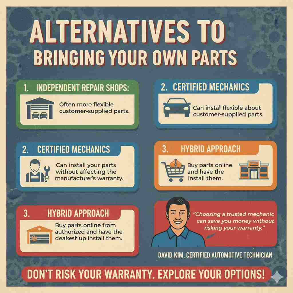 Bring My Own Parts to a Dealership
