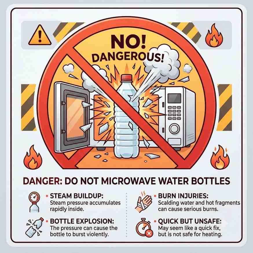 Water Bottle in Microwave