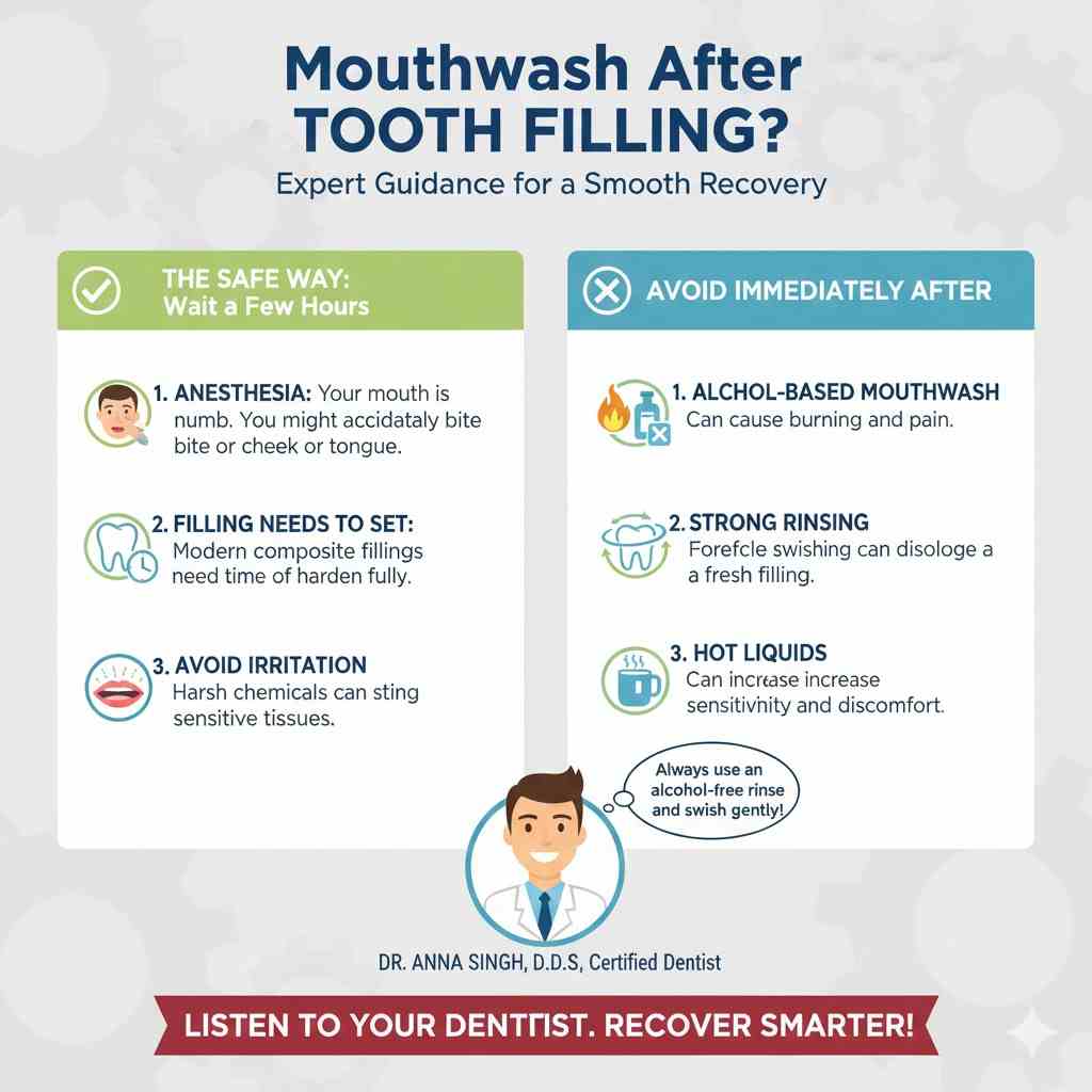 Mouthwash After Tooth Filling