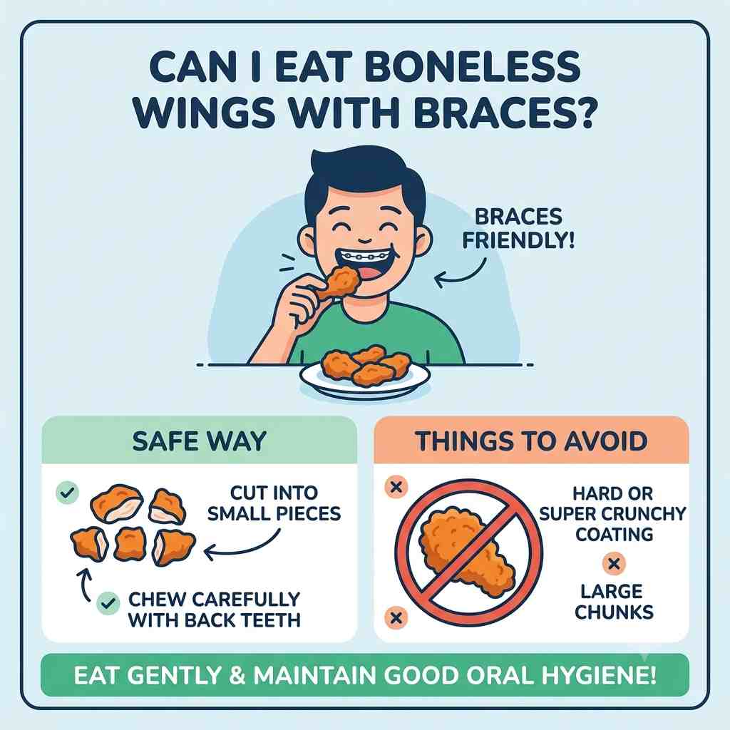 Eat boneless wings braces