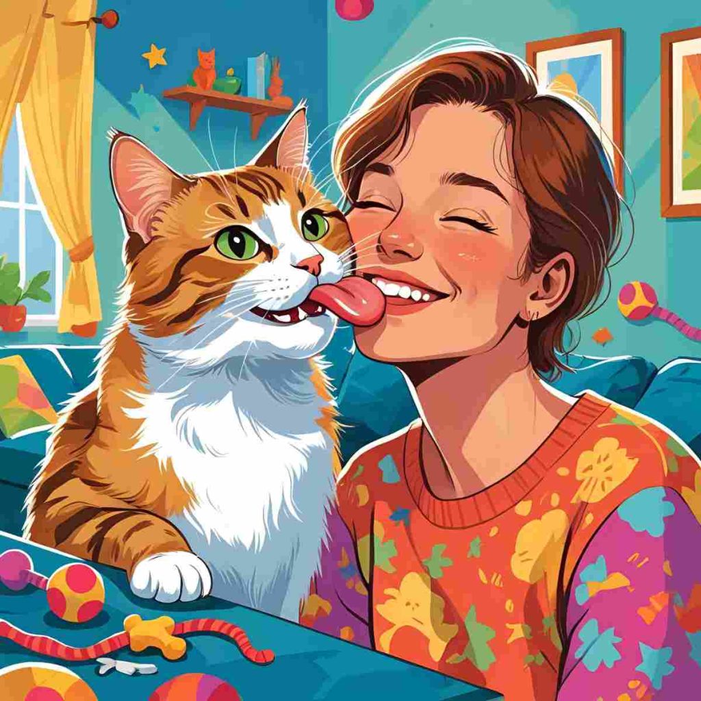 Cat Licking Behavior
