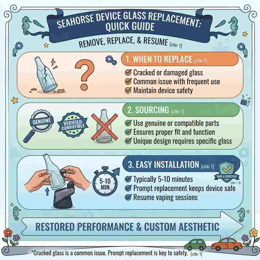 seahorse glass replacement