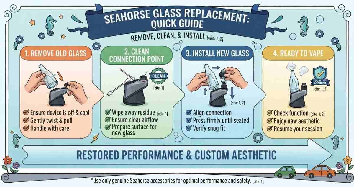 seahorse glass replacement