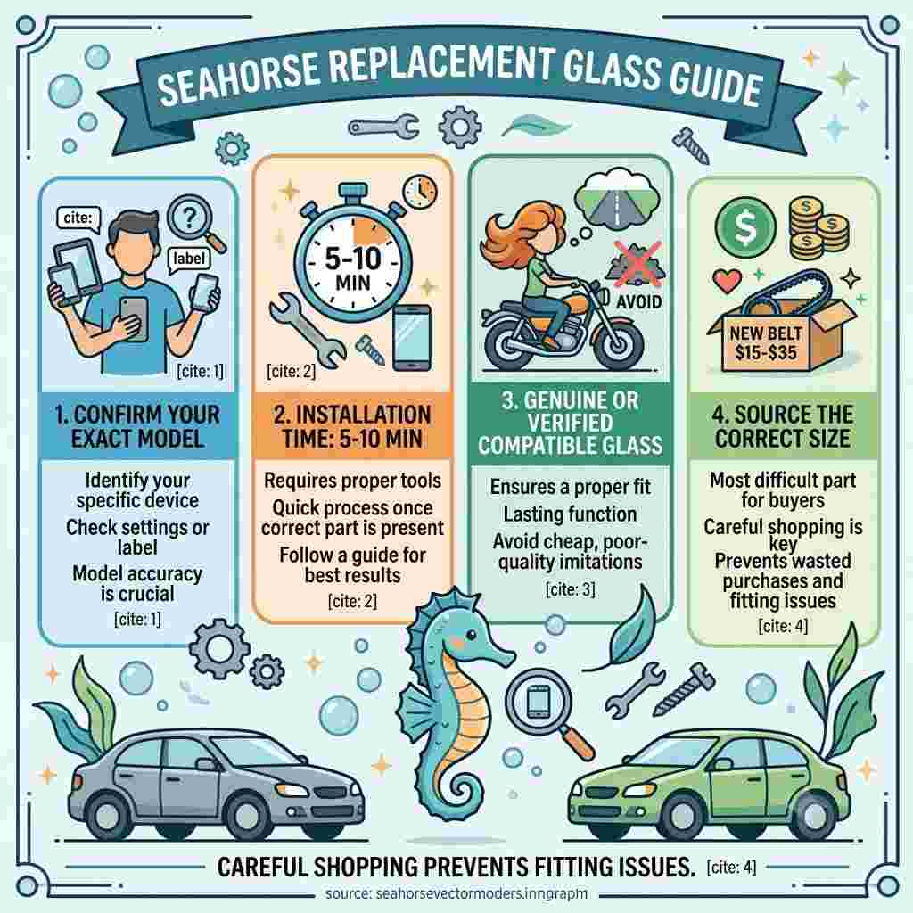 seahorse replacement glass