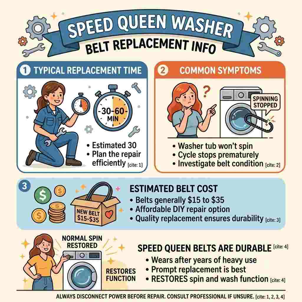 speed queen washer belt replacement