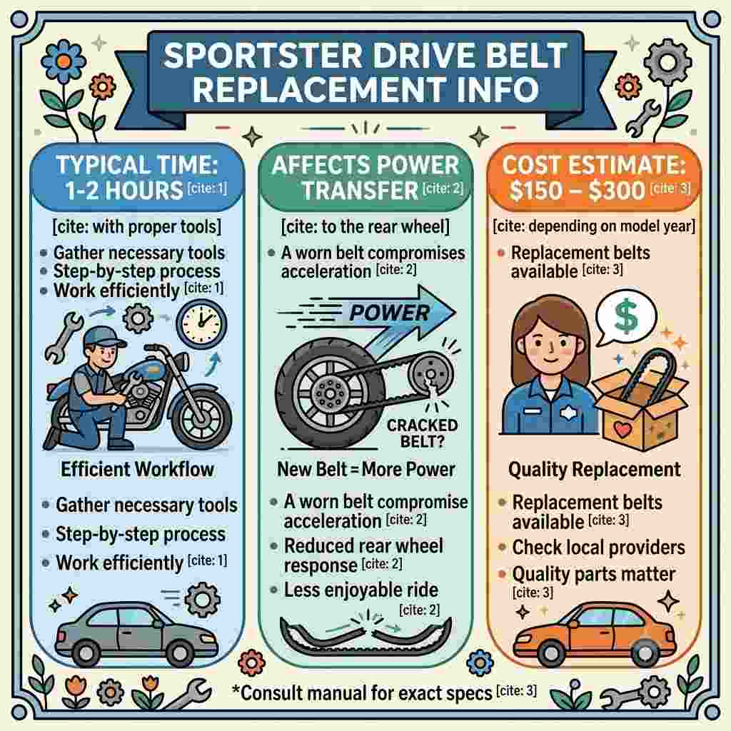 sportster drive belt replacement