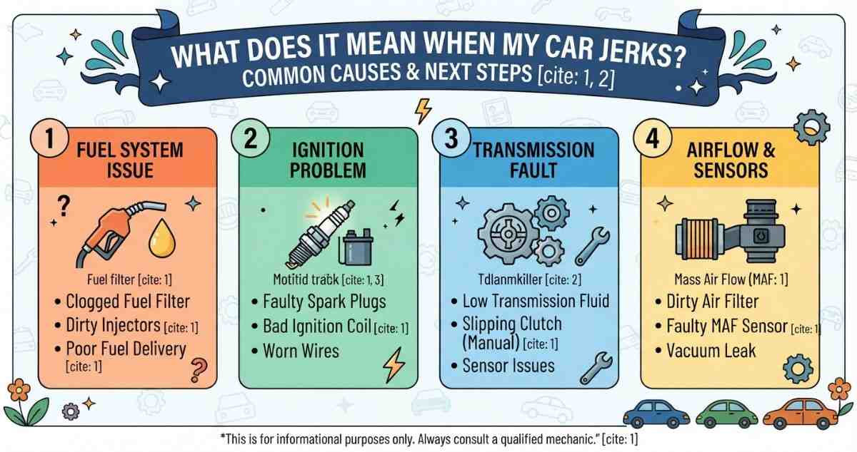 what does it mean when my car jerks