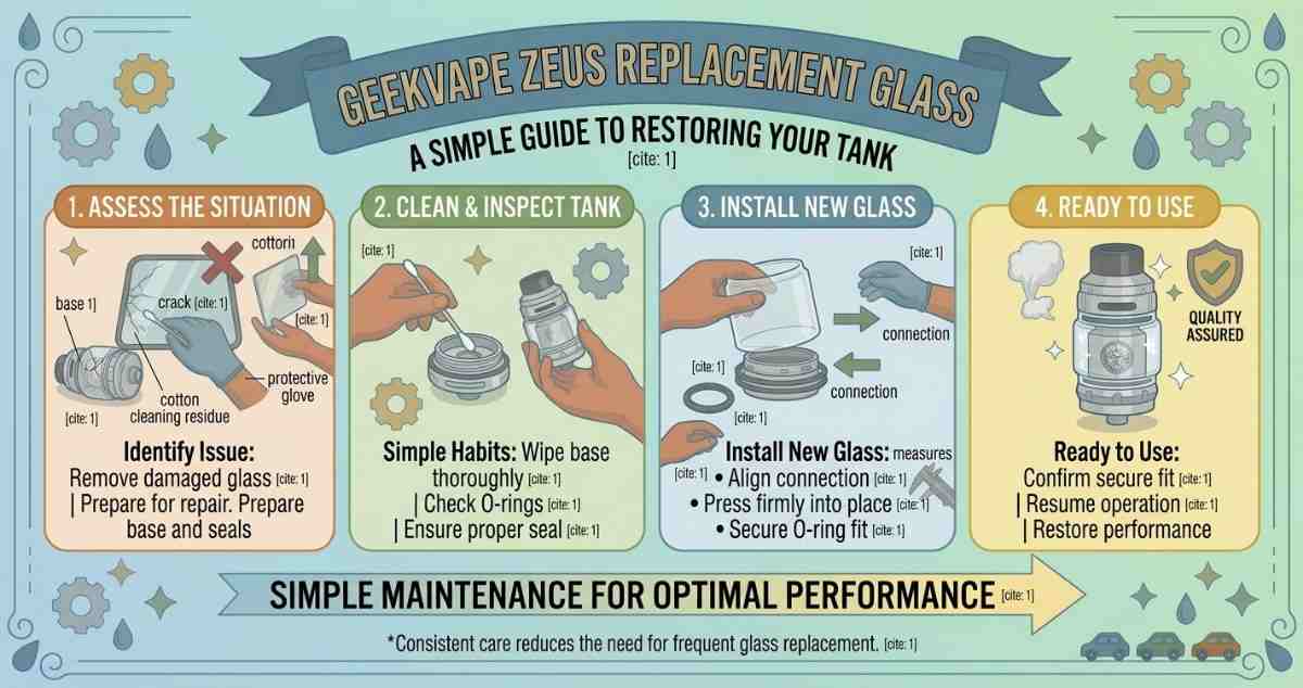 geekvape zeus replacement glass