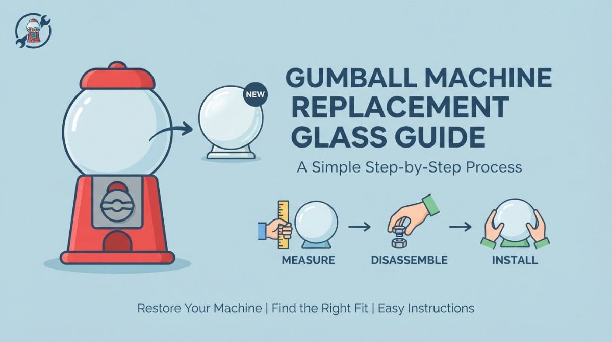gumball machine replacement glass