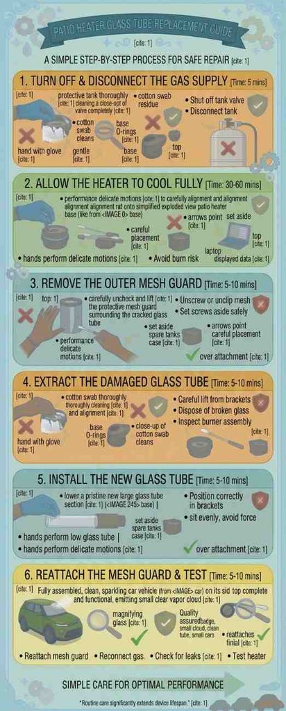 patio heater glass tube replacement